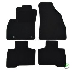 Tapis De Sol Noir Velours Sur Mesure Pour Peugeot Bipper depuis 2007, Ajustement précis, Base Antidérapante, Renforcée Dans la Zone de la Pédale