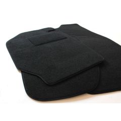 Tapis De Sol Noir Velours Sur Mesure Pour Ford Escort 1980-1986, Ajustement précis, Base Antidérapante, Renforcée Dans la Zone de la Pédale