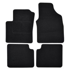 | Tapis De Sol Noir Velours Sur Mesure Pour Lancia Ypsilon 2009-2011 4 pcs, Ajustement Précis, Base Antidérapante, Renforcée Dans la Zone de la Pédale, Avant et Arrière, Avec Attaches
