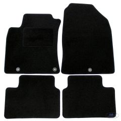 Tapis De Sol Noir Velours Sur Mesure Pour Hyundai Santa Fe 2013-2017, Ajustement précis, Base Antidérapante, Renforcée Dans la Zone de la Pédale