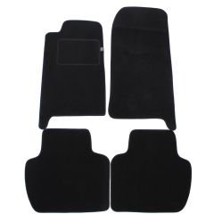 | Tapis De Sol Noir Velours Sur Mesure Pour Jaguar X300 1995-1997 4 pcs, Ajustement Précis, Base Antidérapante, Renforcée Dans la Zone de la Pédale, Avant et Arrière, Avec Attaches