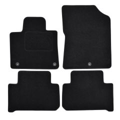 | Tapis De Sol Noir Velours Sur Mesure Pour KIA Sorento depuis 2020 4 pcs, Ajustement Précis, Base Antidérapante, Renforcée Dans la Zone de la Pédale, Avant et Arrière, Avec Attaches