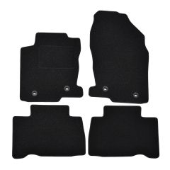 | Tapis De Sol Noir Velours Sur Mesure Pour Lexus NX 2014-2021 4 pcs, Ajustement Précis, Base Antidérapante, Renforcée Dans la Zone de la Pédale, Avant et Arrière, Avec Attaches