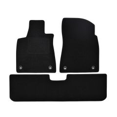 | Tapis De Sol Noir Velours Sur Mesure Pour Lexus RX 2015-2022 3 pcs, Ajustement Précis, Base Antidérapante, Renforcée Dans la Zone de la Pédale, Avant et Arrière, Avec Attaches