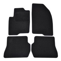 | Tapis De Sol Noir Velours Sur Mesure Pour Mazda 2 2003-2006 4 pcs, Ajustement Précis, Base Antidérapante, Renforcée Dans la Zone de la Pédale, Avant et Arrière, Avec Attaches