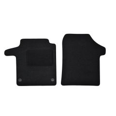 | Tapis De Sol Noir Velours Sur Mesure Pour Mercedes Vito org. 447 depuis 2014 2 pcs, Ajustement Précis, Base Antidérapante, Renforcée Dans la Zone de la Pédale, Avant et Arrière, Avec Attaches