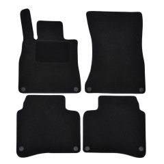 | Tapis De Sol Noir Velours Sur Mesure Pour Mercedes S W222 2013-2020 4 pcs, Ajustement Précis, Base Antidérapante, Renforcée Dans la Zone de la Pédale, Avant et Arrière, Avec Attaches