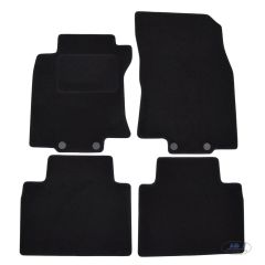 Tapis De Sol Noir Velours Sur Mesure Pour Nissan X-Trail T32 2014-2022, Ajustement précis, Base Antidérapante, Renforcée Dans la Zone de la Pédale