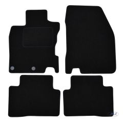 Tapis De Sol Noir Velours Sur Mesure Pour Nissan X-Trail T32 2017-2021, Ajustement précis, Base Antidérapante, Renforcée Dans la Zone de la Pédale