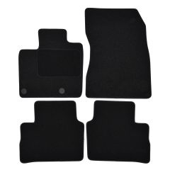 | Tapis De Sol Noir Velours Sur Mesure Pour Nissan Qashqai depuis 2021 4 pcs, Ajustement Précis, Base Antidérapante, Renforcée Dans la Zone de la Pédale, Avant et Arrière, Avec Attaches