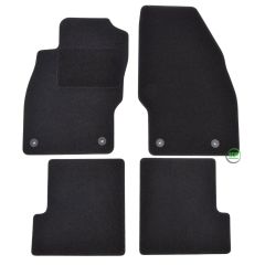Tapis De Sol Noir Velours Sur Mesure Pour Opel Adam 2013-2019, Ajustement précis, Base Antidérapante, Renforcée Dans la Zone de la Pédale