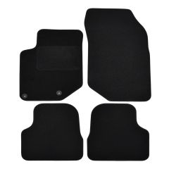 | Tapis De Sol Noir Velours Sur Mesure Pour Peugeot 208 depuis 2019 4 pcs, Ajustement Précis, Base Antidérapante, Renforcée Dans la Zone de la Pédale, Avant et Arrière, Avec Attaches