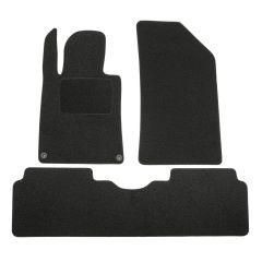 | Tapis De Sol Noir Velours Sur Mesure Pour Peugeot 508 2010-2018 3 pcs, Ajustement Précis, Base Antidérapante, Renforcée Dans la Zone de la Pédale, Avant et Arrière, Avec Attaches