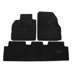 Tapis De Sol Noir Velours Sur Mesure Pour Renault Scenic 2 2003-2009, Ajustement précis, Base Antidérapante, Renforcée Dans la Zone de la Pédale