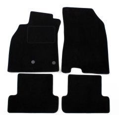 | Tapis De Sol Noir Velours Sur Mesure Pour Megane Grandtour 2009-2016 4 pcs, Ajustement Précis, Base Antidérapante, Renforcée Dans la Zone de la Pédale, Avant et Arrière, Avec Attaches