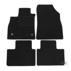 Tapis De Sol Noir Velours Sur Mesure Pour Renault Talis depuis 2016, Ajustement précis, Base Antidérapante, Renforcée Dans la Zone de la Pédale