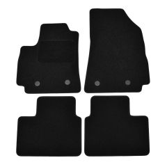 | Tapis De Sol Noir Velours Sur Mesure Pour Renault Arkana depuis 2020 4 pcs, Ajustement Précis, Base Antidérapante, Renforcée Dans la Zone de la Pédale, Avant et Arrière, Avec Attaches