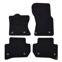 Tapis De Sol Noir Velours Sur Mesure Pour Land Rover Velours Automatten Range Rover Velar depuis 2018 Bef. Rund, Ajustement précis, Base Antidérapante, Renforcée Dans la Zone de la Pédale