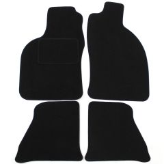| Tapis De Sol Noir Velours Sur Mesure Pour Saab 44994 1998-2003 4 pcs, Ajustement Précis, Base Antidérapante, Renforcée Dans la Zone de la Pédale, Avant et Arrière, Avec Attaches