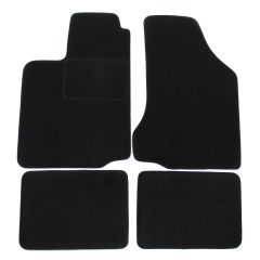 | Tapis De Sol Noir Velours Sur Mesure Pour Seat Cordoba 1999-2002 4 pcs, Ajustement Précis, Base Antidérapante, Renforcée Dans la Zone de la Pédale, Avant et Arrière, Avec Attaches