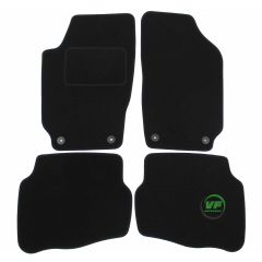 Tapis De Sol Noir Velours Sur Mesure Pour Seat Ibiza 1999-2002, Ajustement précis, Base Antidérapante, Renforcée Dans la Zone de la Pédale