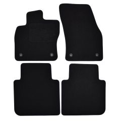 | Tapis De Sol Noir Velours Sur Mesure Pour Seat Tarraco depuis 2019 4 pcs, Ajustement Précis, Base Antidérapante, Renforcée Dans la Zone de la Pédale, Avant et Arrière, Avec Attaches