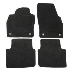 | Tapis De Sol Noir Velours Sur Mesure Pour Skoda Scala depuis 2018 4 pcs, Ajustement Précis, Base Antidérapante, Renforcée Dans la Zone de la Pédale, Avant et Arrière, Avec Attaches