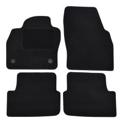| Tapis De Sol Noir Velours Sur Mesure Pour Skoda Fabia 4 depuis 2021 4 pcs, Ajustement Précis, Base Antidérapante, Renforcée Dans la Zone de la Pédale, Avant et Arrière, Avec Attaches