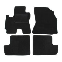 | Tapis De Sol Noir Velours Sur Mesure Pour Toyota RAV-4 2002-2006 4 pcs, Ajustement Précis, Base Antidérapante, Renforcée Dans la Zone de la Pédale, Avant et Arrière, Avec Attaches 1
