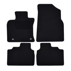 | Tapis De Sol Noir Velours Sur Mesure Pour Toyota Camry depuis 2019 4 pcs, Ajustement Précis, Base Antidérapante, Renforcée Dans la Zone de la Pédale, Avant et Arrière, Avec Attaches
