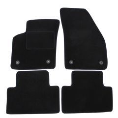 | Tapis De Sol Noir Velours Sur Mesure Pour Volvo C30 2007-2013 4 pcs, Ajustement Précis, Base Antidérapante, Renforcée Dans la Zone de la Pédale, Avant et Arrière, Avec Attaches
