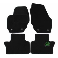Tapis De Sol Noir Velours Sur Mesure Pour Volvo XC70 depuis 2008, Ajustement précis, Base Antidérapante, Renforcée Dans la Zone de la Pédale