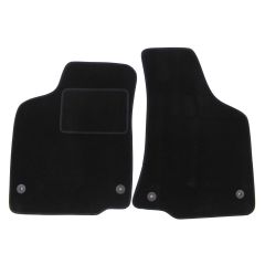 | Tapis De Sol Noir Velours Sur Mesure Pour VW Caddy 1998-2003 4 pcs, Ajustement Précis, Base Antidérapante, Renforcée Dans la Zone de la Pédale, Avant et Arrière, Avec Attaches