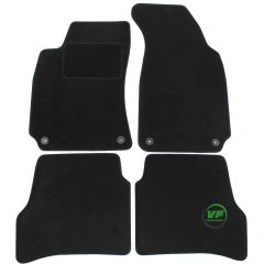 Tapis De Sol Noir Velours Sur Mesure Pour Volkswagen Passat B5 4P. Berlina / Variant 1996-2005, Ajustement précis, Base Antidérapante, Renforcée Dans la Zone de la Pédale