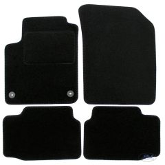 Tapis De Sol Noir Velours Sur Mesure Pour Volkswagen Up! depuis 2010, Ajustement précis, Base Antidérapante, Renforcée Dans la Zone de la Pédale