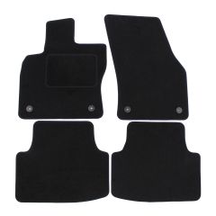 | Tapis De Sol Noir Velours Sur Mesure Pour VW Golft 7 2012-2020 4 pcs, Ajustement Précis, Base Antidérapante, Renforcée Dans la Zone de la Pédale, Avant et Arrière, Avec Attaches