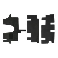 | Tapis De Sol Noir Velours Sur Mesure Pour VW T6 multivan depuis 2016 3 pcs, Ajustement Précis, Base Antidérapante, Renforcée Dans la Zone de la Pédale, Avant et Arrière, Avec Attaches