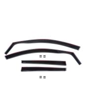 J&J AUTOMOTIVE | GP Deflecteurs d'air Déflecteurs de Fenêtre Latérale Compatible Avec Highlander 4 5D XU70 depuis 2019, Ensemble 4 pièces, Aérodynamique, Noir, Fumé, Fixation par clips